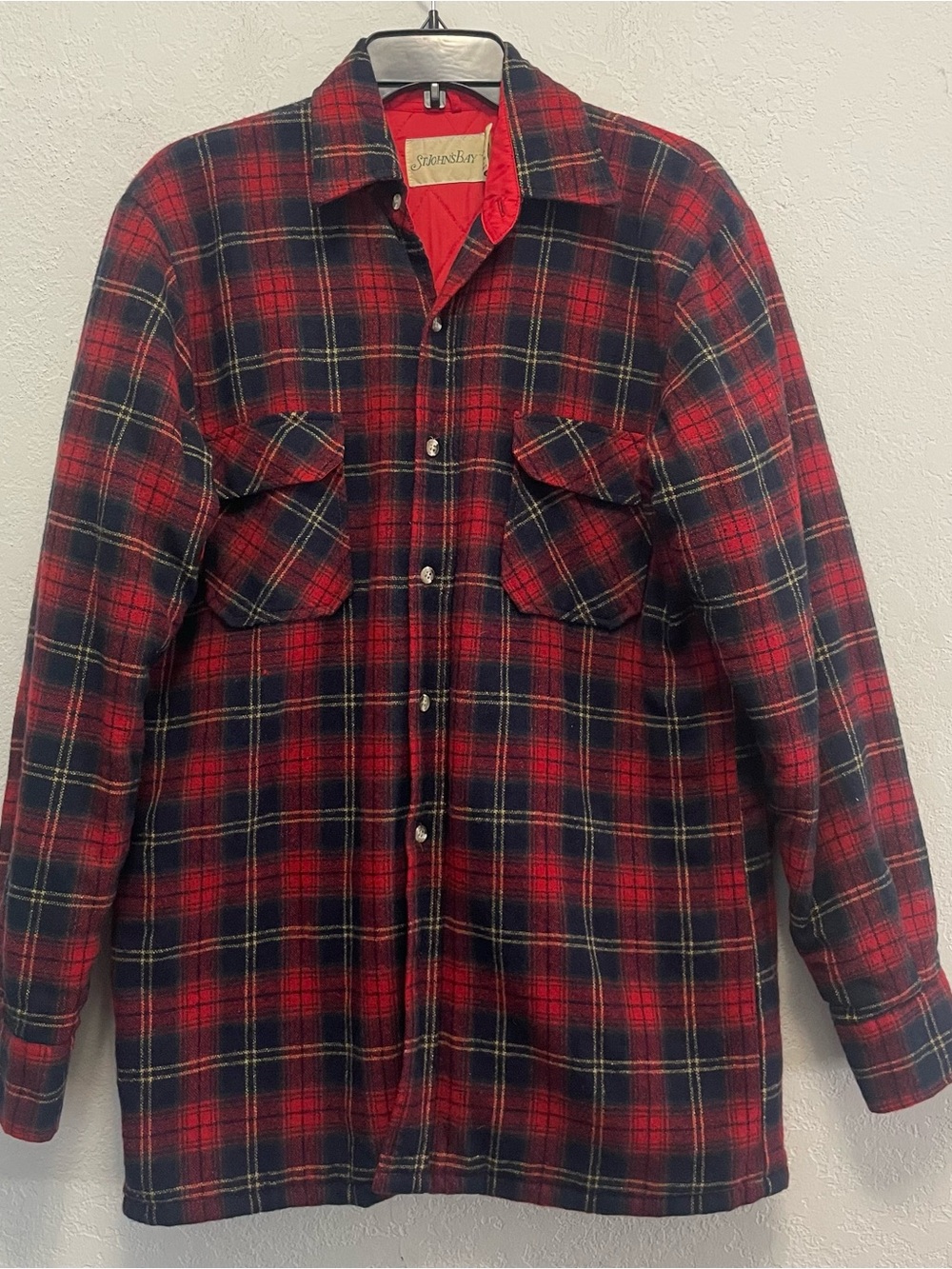 St. John's Bay Red Quilted Jacket Liner